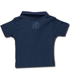 Petit Bateau. Kortærmet marineblå polobody, bag