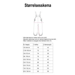 Kattnakken - Regnsæt to-delt i farven Lys Bark,  Størrelsesskema buks